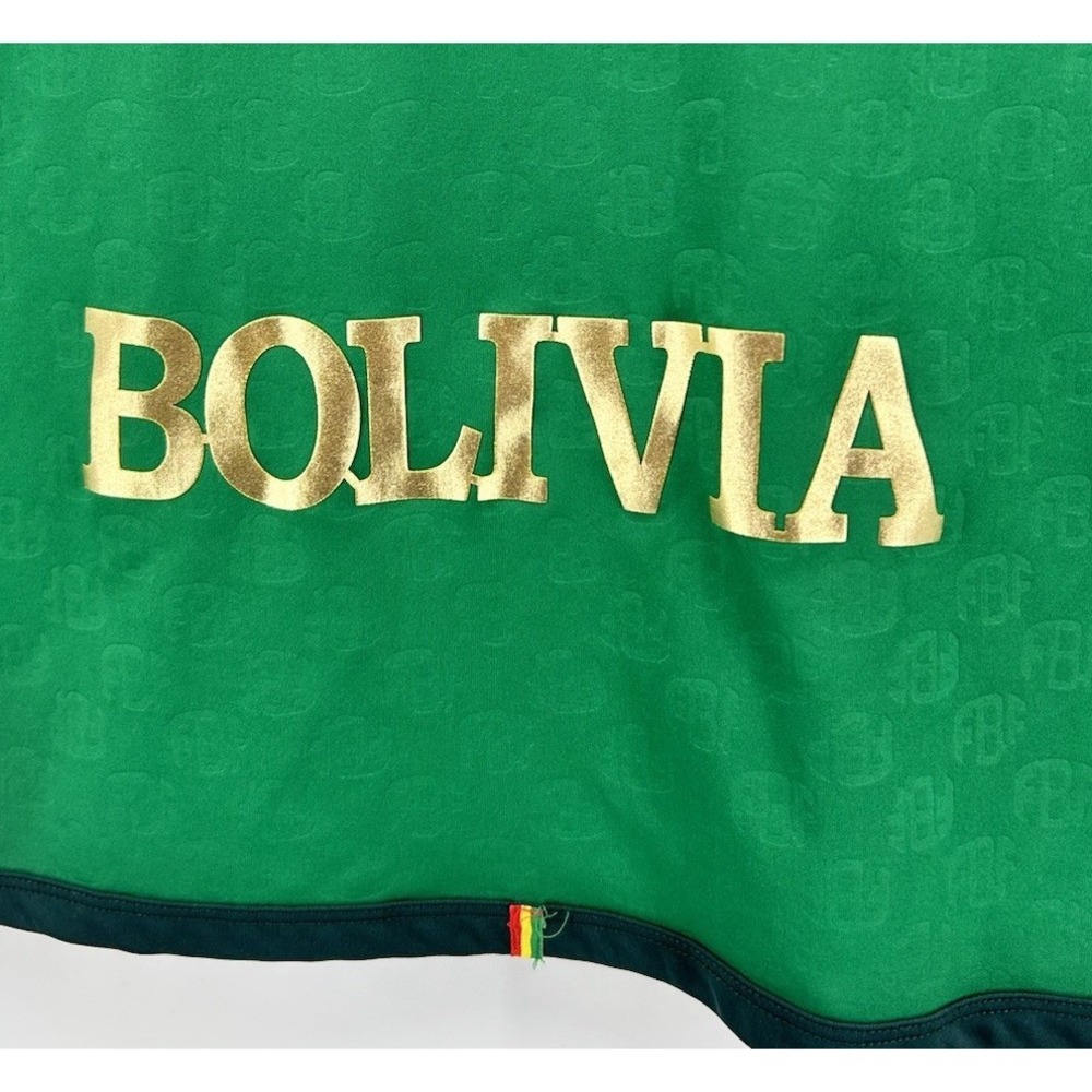 Marathon Bolivia National Football Team Short Sleeve Home Jersey Green Large - Picture 7 of 7